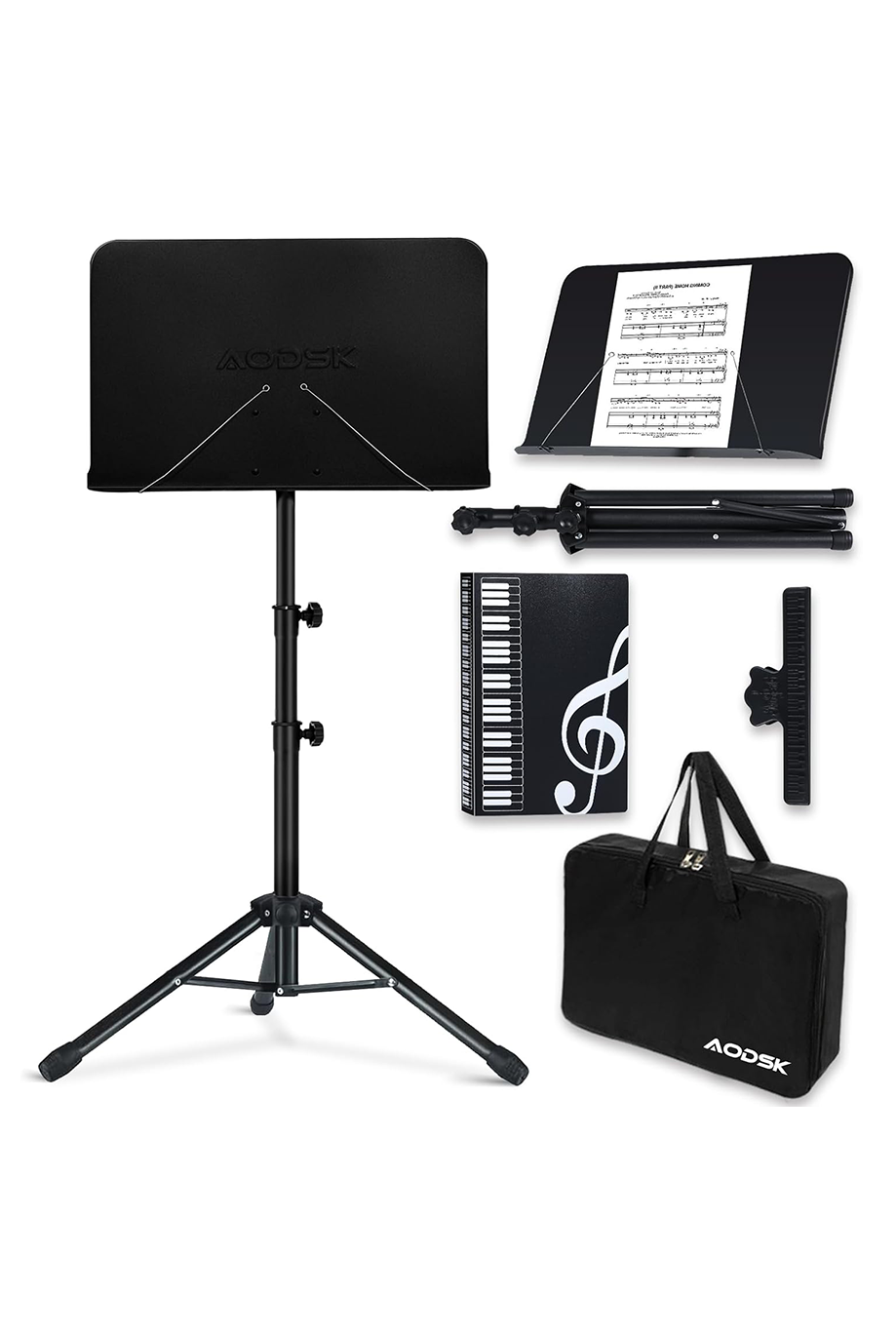 Laptop, Book and Music Stand